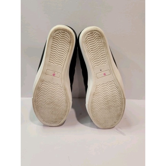 Juicy Couture JC Jolee Black Quilted Wedge Athletic Shoes Goldtone Hardware 9.5 - Picture 11 of 12